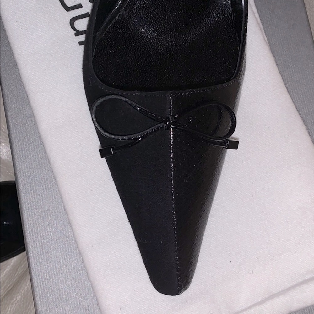 SuMMER-VIBE | Elegant. Suede and Leather Mule Sz 7 - Picture 4 of 5
